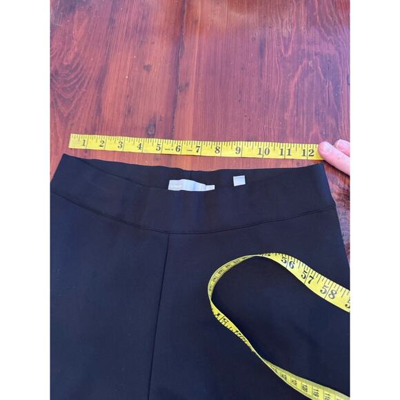 VINCE Stretch High-Rise Leggings Women’s Black M Tech Ponte Seamed Casual Career - Picture 4 of 14